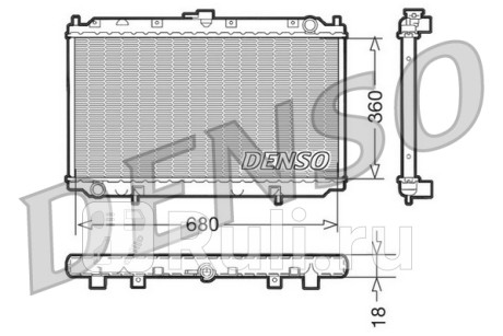 DRM46011 - Радиатор охлаждения (DENSO) Nissan Primera P11 (1995-2000) для Nissan Primera P11 (1995-2000), DENSO, DRM46011