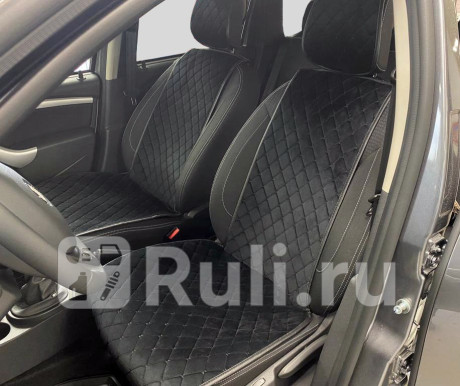 Накидки для сидений пк велюр размер m(шов красный) (шт) SEINTEX 97989 для Автотовары, SEINTEX, 97989
