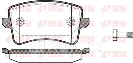 1343.00 - Колодки тормозные дисковые задние (REMSA) Audi A4 B8 (2007-2011) для Audi A4 B8 (2007-2011), REMSA, 1343.00