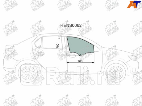 RENS0062 - Стекло двери передней правой (KMK) Renault Logan 2 (2013-2018) для Renault Logan 2 (2013-2018), KMK, RENS0062