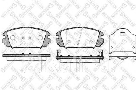 002 006-SX - Колодки тормозные дисковые передние (STELLOX) Hyundai Sonata 5 NF (2004-2010) для Hyundai Sonata 5 (2004-2010) NF, STELLOX, 002 006-SX