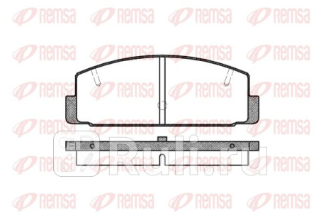 0179.20 - Колодки тормозные дисковые задние (REMSA) Mazda 626 GF (1997-1999) для Mazda 626 GF (1997-1999), REMSA, 0179.20