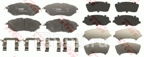 GDB3372 - Колодки тормозные дисковые передние (TRW) Subaru Forester SJ (2012-2018) для Subaru Forester SJ (2012-2018), TRW, GDB3372