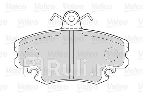 301002 - Колодки тормозные дисковые передние (VALEO) Renault Symbol 1 (1999-2002) для Renault Symbol (1999-2002), VALEO, 301002