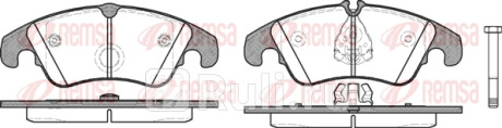 1304.10 - Колодки тормозные дисковые передние (REMSA) Audi A4 B8 (2007-2011) для Audi A4 B8 (2007-2011), REMSA, 1304.10