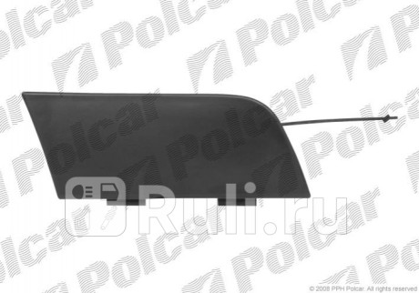133807-9 - Заглушка буксировочного крюка переднего бампера (Polcar) Audi A6 C6 (2004-2008) для Audi A6 C6 (2004-2008), Polcar, 133807-9