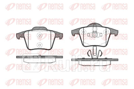 1044.00 - Колодки тормозные дисковые задние (REMSA) Volvo XC90 (2002-2014) для Volvo XC90 (2002-2014), REMSA, 1044.00