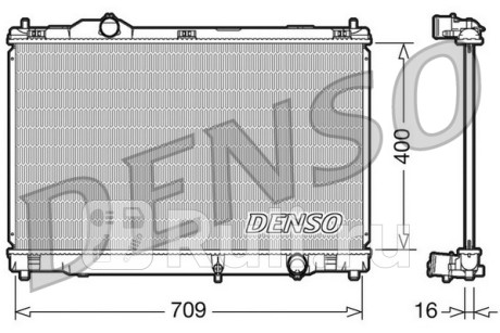 DRM51008 - Радиатор охлаждения (DENSO) Lexus GS (2004-2011) для Lexus GS (2004-2011), DENSO, DRM51008