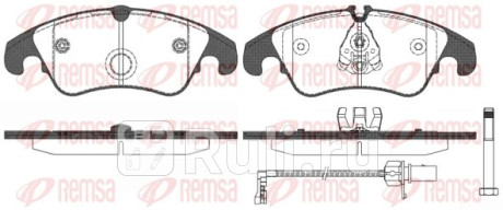 1304.31 - Колодки тормозные дисковые передние (REMSA) Audi A4 B8 (2007-2011) для Audi A4 B8 (2007-2011), REMSA, 1304.31