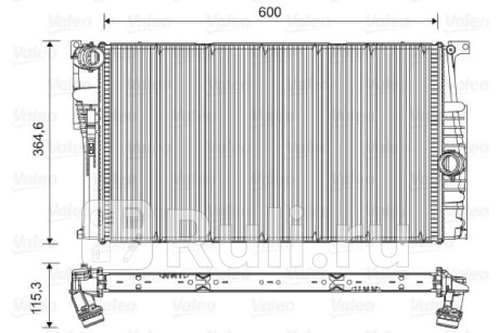 735454 - Радиатор охлаждения (VALEO) BMW F30 (2011-2020) для BMW 3 F30 (2011-2020), VALEO, 735454