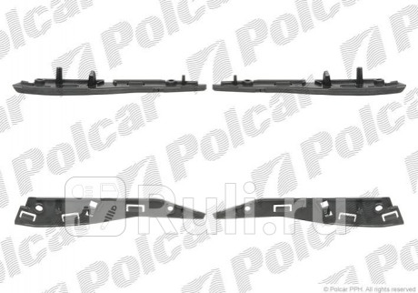 230807-8 - Крепление переднего бампера (комплект) (Polcar) Citroen C2 (2003-2009) для Citroen C2 (2003-2009), Polcar, 230807-8
