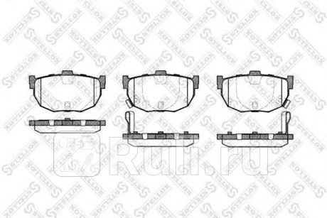 305 022-SX - Колодки тормозные дисковые задние (STELLOX) Hyundai Elantra 3 XD (2001-2003) для Hyundai Elantra 3 XD (2001-2003), STELLOX, 305 022-SX