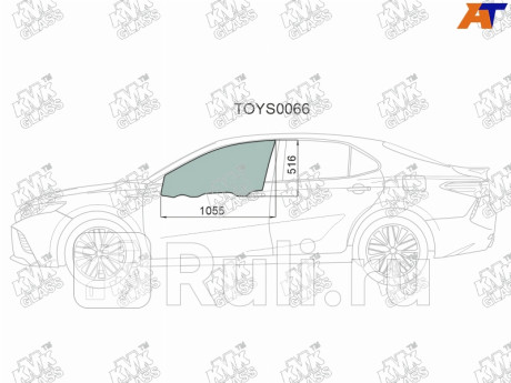 TOYS0066 - Стекло двери передней левой (KMK) Toyota Camry V70 (2017-2021) для Toyota Camry V70 (2017-2021), KMK, TOYS0066