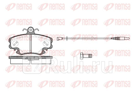 0141.30 - Колодки тормозные дисковые передние (REMSA) Renault Sandero (2009-2014) для Renault Sandero (2009-2014), REMSA, 0141.30