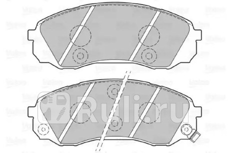 301077 - Колодки тормозные дисковые передние (VALEO) Hyundai Starex (2007-2018) для Hyundai Starex (H1) (2007-2018), VALEO, 301077