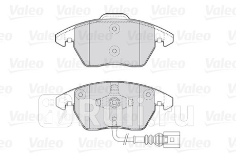 301635 - Колодки тормозные дисковые передние (VALEO) Volkswagen Jetta 6 (2010-2019) для Volkswagen Jetta 6 (2010-2019), VALEO, 301635