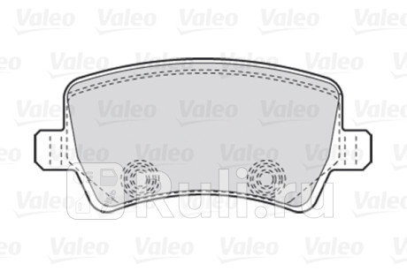 301928 - Колодки тормозные дисковые задние (VALEO) Volvo V60 (2010-2018) для Volvo V60 (2010-2018), VALEO, 301928