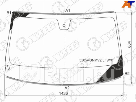 5505AGNMVZ LFW/X - Лобовое стекло (XYG) Mercedes X247 (2019-2021) для Mercedes X247 (2019-2021), XYG, 5505AGNMVZ LFW/X