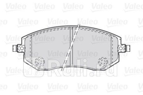 301853 - Колодки тормозные дисковые передние (VALEO) Subaru Forester SJ (2012-2018) для Subaru Forester SJ (2012-2018), VALEO, 301853