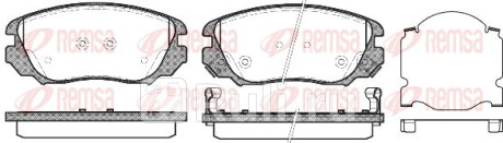 1385.02 - Колодки тормозные дисковые передние (REMSA) Chevrolet Malibu (2011-2016) для Chevrolet Malibu (2011-2016), REMSA, 1385.02