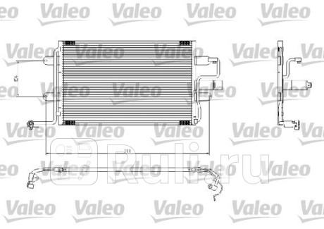 817244 - Радиатор кондиционера (VALEO) Audi A3 8L (1996-2003) для Audi A3 8L (1996-2003), VALEO, 817244