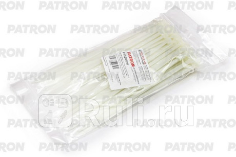Комплект пластиковых хомутов 4.5 х 200 мм, 100 шт, нейлон, белые PATRON P45200W  для прочие, PATRON, P45200W