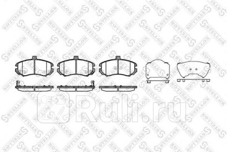 1205 002-SX - Колодки тормозные дисковые передние (STELLOX) Hyundai Elantra 3 XD (2001-2003) для Hyundai Elantra 3 XD (2001-2003), STELLOX, 1205 002-SX