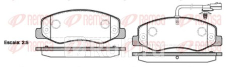 1442.01 - Колодки тормозные дисковые задние (REMSA) Renault Master (2010-2019) для Renault Master (2010-2020), REMSA, 1442.01