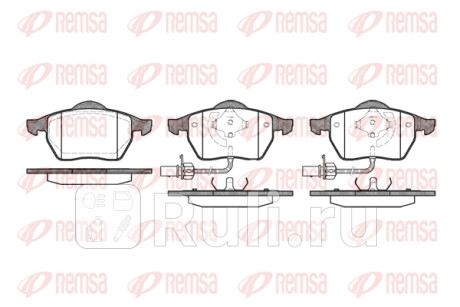 0390.22 - Колодки тормозные дисковые передние (REMSA) AUDI A8 D3 (2002-2010) для Audi A8 D3 (2002-2010), REMSA, 0390.22