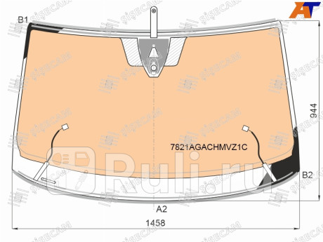 7821AGACHMVZ1C - Лобовое стекло (SISECAM) Volkswagen Taos (2020-2021) для Volkswagen Taos (2020-2021), SISECAM, 7821AGACHMVZ1C