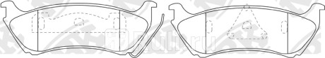 PN0144 - Колодки тормозные дисковые задние (NIBK) Mercedes W163 (1997-2005) для Mercedes ML W163 (1997-2005), NIBK, PN0144