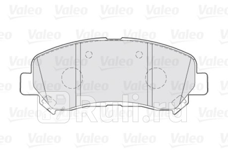 301067 - Колодки тормозные дисковые передние (VALEO) Nissan Qashqai j10 рестайлинг (2010-2013) для Nissan Qashqai J10 (2010-2013) рестайлинг, VALEO, 301067