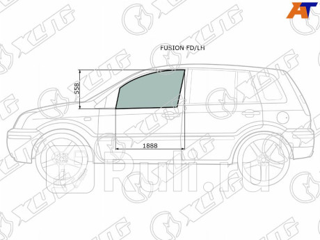 FUSION FD/LH - Стекло двери передней левой (XYG) Ford Fusion (2002-2012) для Ford Fusion (2002-2012), XYG, FUSION FD/LH
