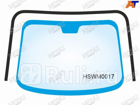 HSWM0017 - Молдинг лобового стекла (HOSU) Lada 2112 (1998-2009) для Lada 2112 (1998-2009), HOSU, HSWM0017