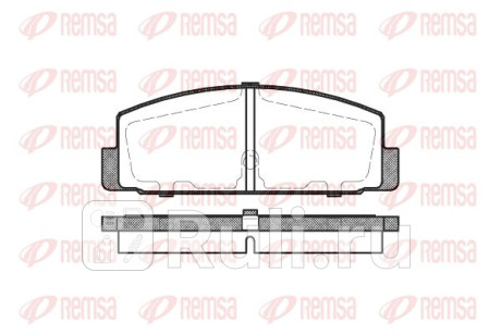 0179.30 - Колодки тормозные дисковые задние (REMSA) Mazda 6 GG (2002-2008) для Mazda 6 GG (2002-2008), REMSA, 0179.30