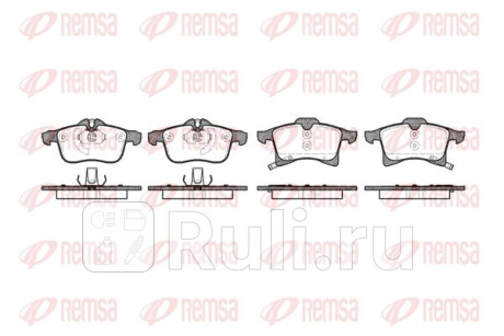 1036.02 - Колодки тормозные дисковые передние (REMSA) Opel Corsa D рестайлинг (2011-2014) для Opel Corsa D (2011-2014) рестайлинг, REMSA, 1036.02