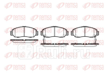 0747.12 - Колодки тормозные дисковые передние (REMSA) Honda Civic 4D (2005-2011) для Honda Civic 4D (2005-2011), REMSA, 0747.12