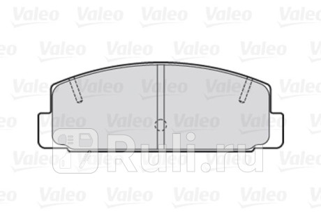 301780 - Колодки тормозные дисковые задние (VALEO) Mazda 6 GG (2002-2008) для Mazda 6 GG (2002-2008), VALEO, 301780