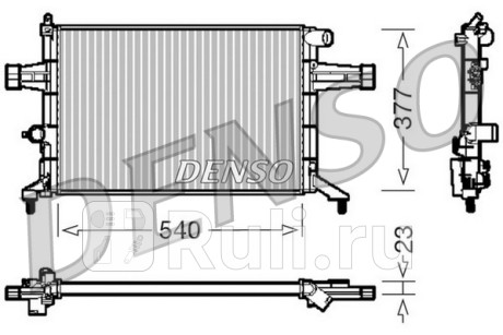 DRM20082 - Радиатор охлаждения (DENSO) Opel Astra G (1998-2004) для Opel Astra G (1998-2004), DENSO, DRM20082