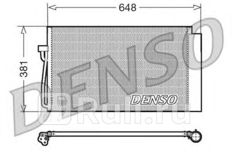 DCN05017 - Радиатор кондиционера (DENSO) BMW E60 (2002-2010) для BMW 5 E60 (2002-2010), DENSO, DCN05017