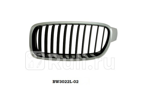 BW3022L-02 - Решетка радиатора левая (CrossOcean) BMW F30 (2011-2016) для BMW 3 F30 (2011-2020), CrossOcean, BW3022L-02